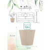 Горшок для цветов "InGreen Sand" 15,8 л c дренажной вставкой (молочный шоколад)