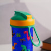 Детская бутылка с декором и петлей 400 мл (Зелёный)