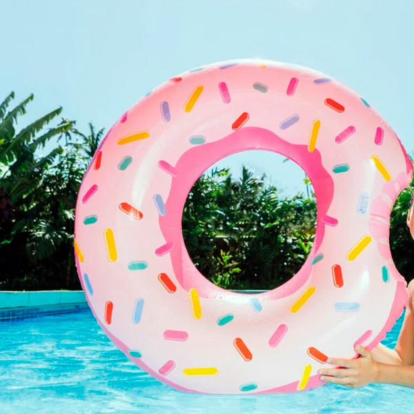 Круг для плавания "Пончик" 99х25 см Круг для плавания "Пончик" 99х25 см