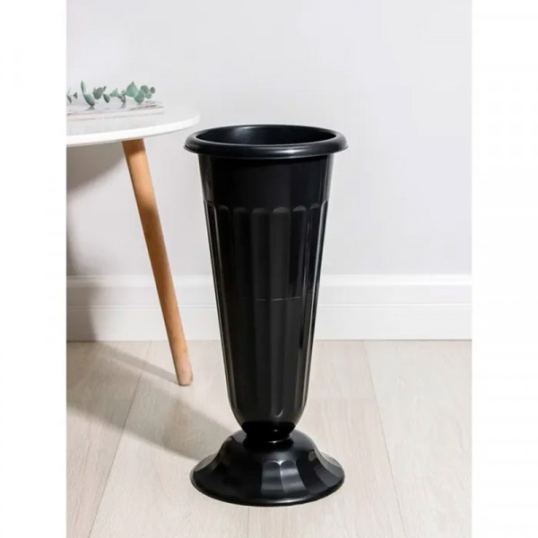 Ваза для цветов под срезку Д210мм, В440мм (черный) М5142 Ваза для цветов под срезку Д210мм, В440мм (черный) М5142