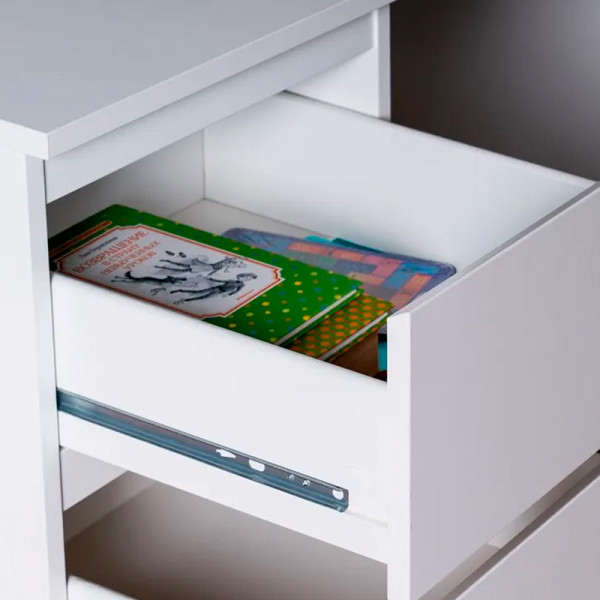 Стол письменный с ящиками "Кастор" белый Стол письменный с ящиками "Кастор" белый