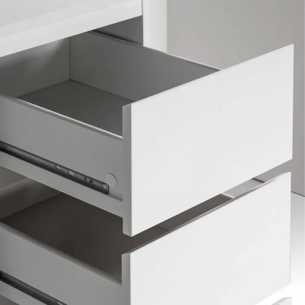 Стол письменный с ящиками "Кастор" белый Стол письменный с ящиками "Кастор" белый