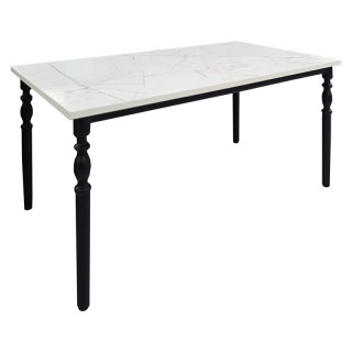 Стол журнальный Крит Б (990*555 столешница 16 мм цв.Люкс) мрамор светлый