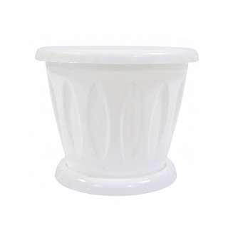 Цветочный горшок "Classic white" Л2