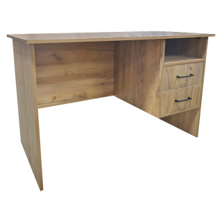 Стол однотумбовый с ящиками КУЛ-107 (дуб крафт золотой)