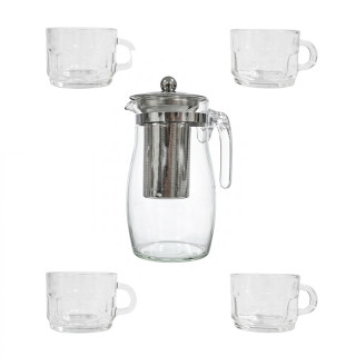 Набор 5 предметов  (чайник 950 мл + 4  кружки 150 мл) ZT-278