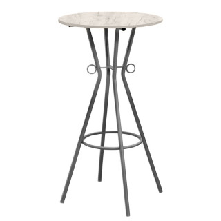 Стол барный "Верди" (цв.каркас D-600 столешница 16 мм цв.Люкс) Дуб крафт белый Стол барный "Верди" (цв.каркас D-600 столешница 16 мм цв.Люкс) Дуб крафт белый