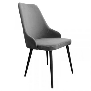 Стул Лемос (спинка пласт.) цв.каркас (гоб.stock (только Velutto, Dream, Ultra)) серый