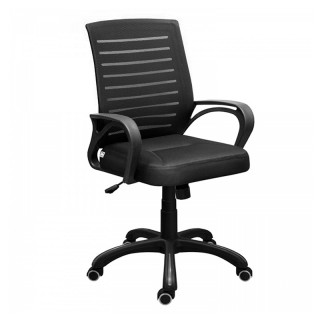 Кресло мод.МИ-6 (сид.ортопед) подл.пл.209,крест.пл.d670-1 м/п, кол JL	черный