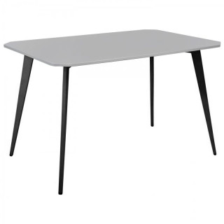 Стол Спайдер (1500*800 столешница 16 мм (8-ми угол.) цвет Антрацит,Белый,Орех тьеполо) серый