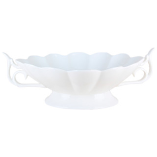 Блюдо с ручками и на ножке 37.5х25х9.5см