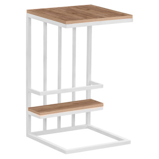 Столик Кипер (390*390 столешница 16 мм + 390*120 столешница 16 мм цв.Люкс) дуб крафт табачный