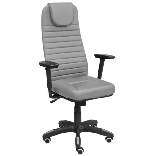 Кресло "Ленайс Плюс" (мет.каркас, сид.ортопед) подл.мод.SJJ-2011/ АС-47 (кзам серый)