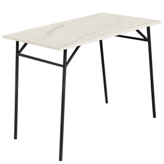 Стол "Неймар" (1000х590 столешница 16 мм цв.Люкс) Мрамор светлый