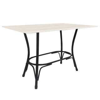 Стол Лавр (1200х800 столешница 16 мм цв.Люкс) Дуб крафт белый