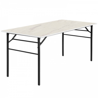 Стол с ножками раскл. 1800х800 цв.Люкс Мрамор светлый