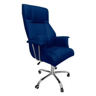 Кресло "Каспий" кзам АОД, крест.хром, кол JL	кзам Синий Кресло "Каспий" кзам АОД, крест.хром, кол JL	кзам Синий