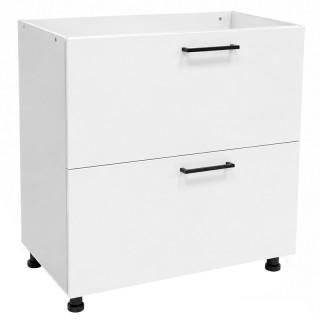 Нижний модуль 850 Олива Снег глянец/2 (б/р) СК2 800 (2 -выкатных ящика)