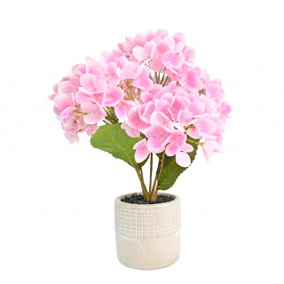 Искусственное растение "Гортензия" в горшке LK-380