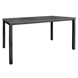 Стол прямой каркас тр.40х40 (1400х800 столешница F мм цв.Люкс) Бетон тёмный