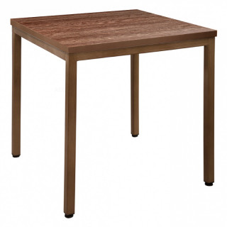 Стол прямой каркас тр.40х40 (800х800 столешница F) Шимо тёмный