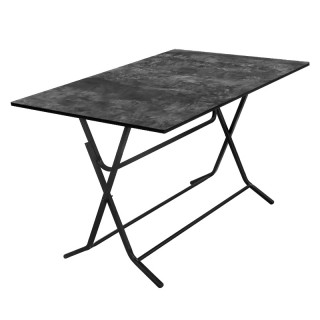 Стол Спайк (1200*800 столешница 16 мм цв.Люкс) бетон темный