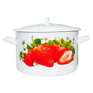 (С-16141/4Э) Кастрюля "Сочная клубника" 4,3 л