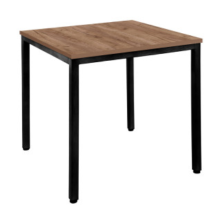 Стол прямой каркас тр.40*40 (800х800 столешница 16 мм цв.Люкс) Дуб крафт табачный