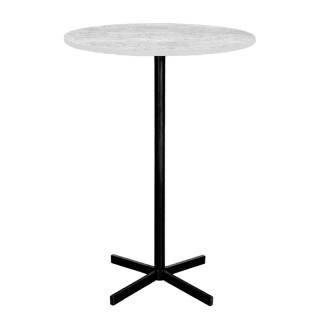 Стол "Бистро" (D-800 столешница 16мм, цв. Люкс) Бетон светлый