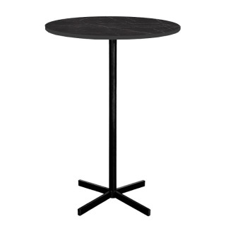 Стол Бистро (D-800 столешница 16мм) цвет Люкс мрамор темный