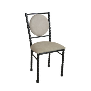 Стул "Аслан" 2м.эл. кзам А.О.Д/stock/жаккард, цв.каркас, (вальц.тр) бежевый