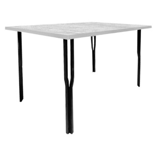 Стол Y-образн.каркас (1200*800 столешница F цв.Люкс) бетон светлый