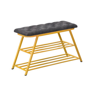 Подставка для обуви "Эдсон" цв.Золото (Mars 3) Серый