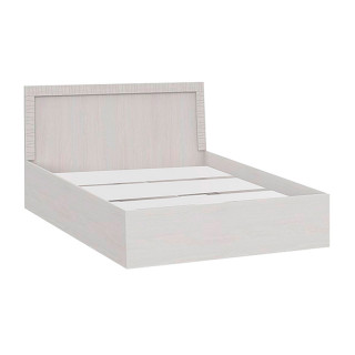 Кровать "Гамма 20" двойная с основанием (1,4х2,0) Серия №4 Ясень Анкор светлый/Сандал светлый