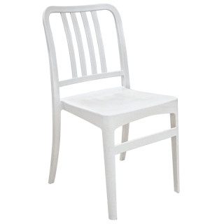 Стул пластиковый "Джеф" (белый мрамор)