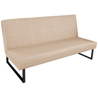 Диван "Гера" 3 без подлокотников (кзамPU/гоб.stock) бежевый