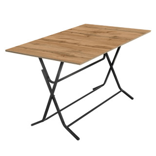 Стол Спайк (1200*800 столешница 16 мм цв.Люкс) дуб вотан