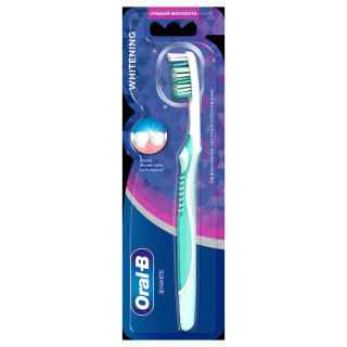 Зубная щётка "Oral-B" 3D White Whitening 40 средняя 1 шт