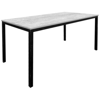 Стол прямой каркас тр.40*40 (1800*800 столешница 16 мм цв. Люкс) бетон светлый