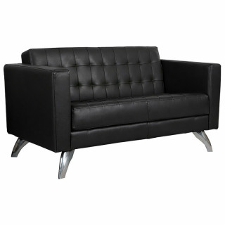 Диван Софи "2" (кзам PU/гоб.stock (Комфорт)) кзам2а чёрный