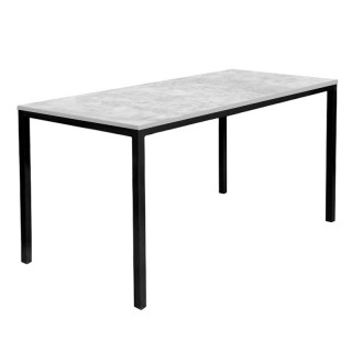 Стол прямой каркас тр.40х40 (1200х600 столешница 16 мм цв.Люкс) Бетон светлый