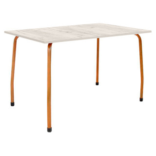 Стол Паук (1200*800 столешница 16 мм цв.Люкс) дуб крафт белый