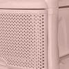 Комод Keeplex Ajur с ящиками на колесиках четырехсекционный компакт 37х30х73см бежевый топаз