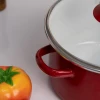 Кастрюля эмалированная 3,0л (бордовый)
