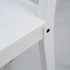 Столовый комплект 1+4 стульев мод "X back" белый