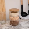 Емкость для хранения продуктов с бамб.крышкой 3 шт