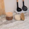 Емкость для хранения продуктов с бамб.крышкой 3 шт