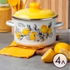 Кастрюля эмал цил CITRON 4,0л ТМ Appetite