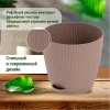 Горшок для цветов "Флис" с прикорневым поливом 0,7 л (какао)