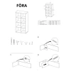 Стеллаж "Фора 8" (белый)